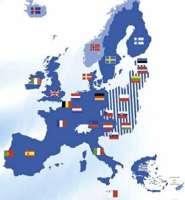 Et åpnere Europa EU og EØS utvides i 2004 med 10 nye medlemsland Folketallet i EU øker fra 380 til 450 millioner Norge er aktiv i WTO,