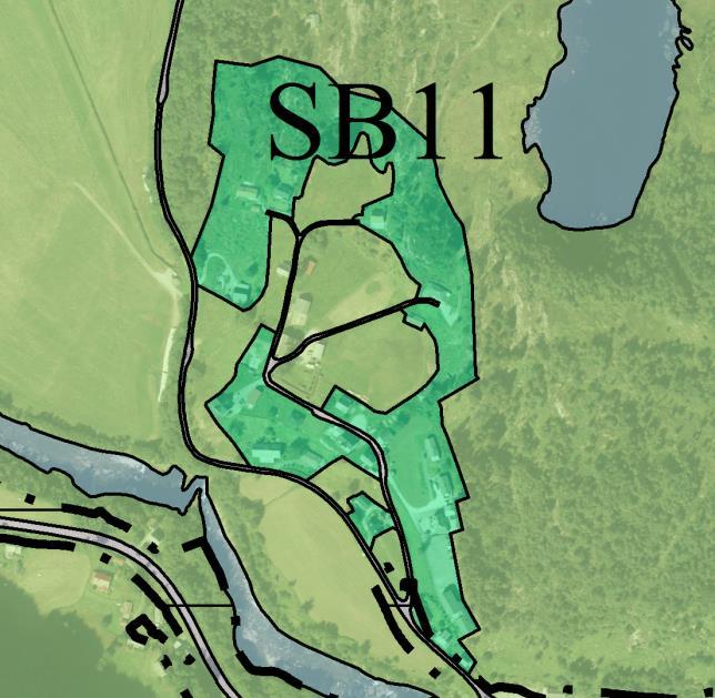 SB05 Trengereid SB06 Hisdalen Raunekleiva SB07 Tveiterås SB08 Tveit 1 SB09 Tveit 2 SB10 Totland SB15 Gaupholm SB18 Utskot 11 av 63 Vi vurderer også at det meste av SB19 på Kvernes er lite