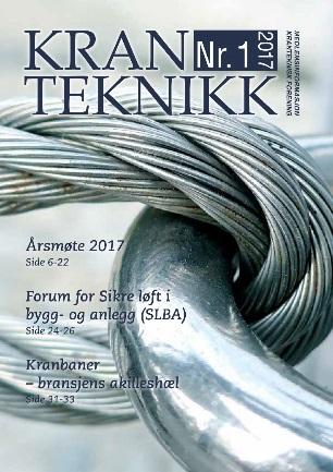 8 MEDLEMSBLADET «KRANTEKNIKK» Kranteknikk er KTF sitt medlemsblad og gis ut med fire nummer i året.