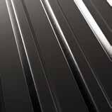 De finnes også i stål i 4 forskjellige tykkelser: 0,4 mm, 0,45 mm, 0,5 mm og 0,6 mm. I tillegg finnes Trapesplate Polyester svart i aluminium 0,6 mm tykkelse.