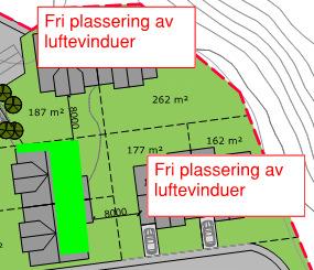 i gul støysone skal ha minst ett luftevindu mot stille side.