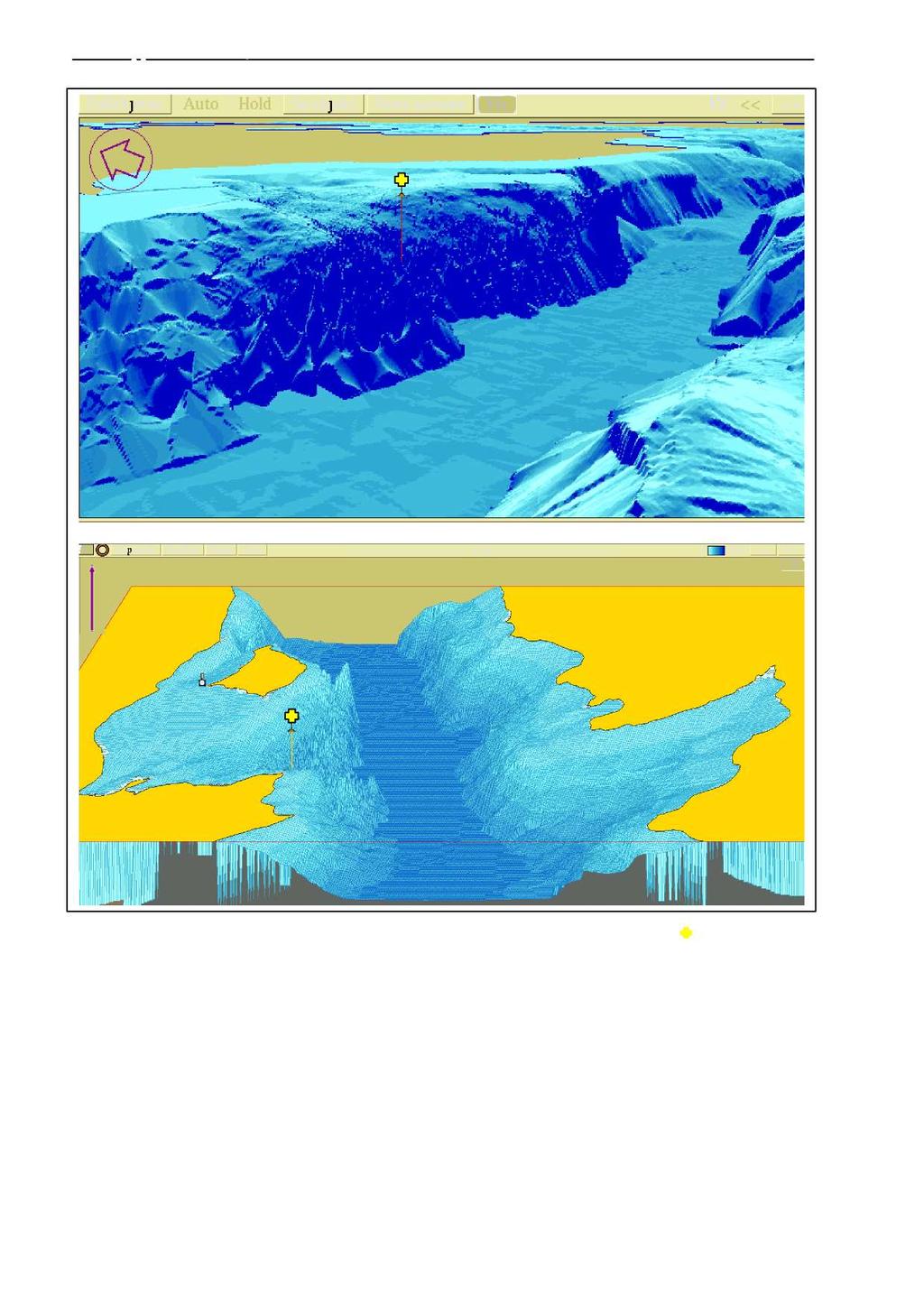 Figur 3. 2. 3D - bilde r av bunntopografi området.