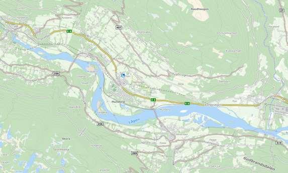 4 Beskrivelse av planområdet 4 Beskrivelse av planområdet 4.1 Lokalisering av planområdet Tettstedet Hundorp ligger i Gudbrandsdalen, omtrent 16 km øst for Vinstra og 8 km vest for Ringebu.
