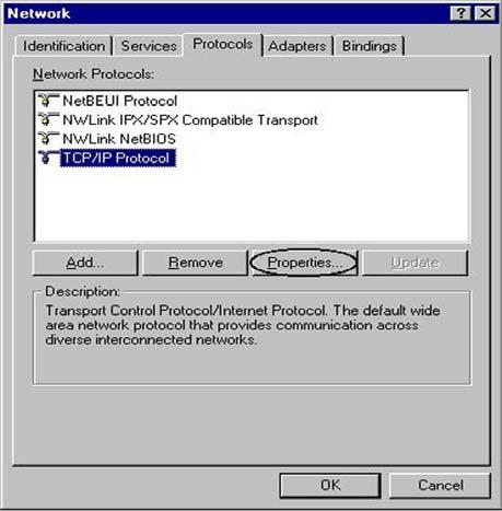 Konfigurering av PC i Windows NT4.0 1. Gå til Start / Innstillinger / Kontrollpanel.