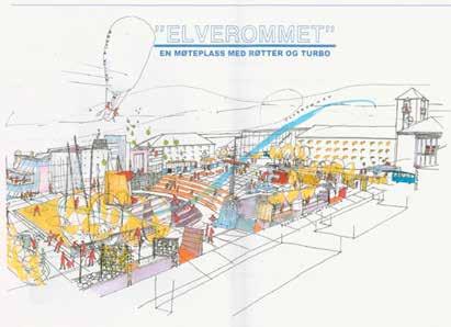 Mulighetsstudiet inneholder et robust og fleksibelt vegsystem, som kan knyttes på hovedvegsystemet i de ulike fasene, både med dagens vegsystem og med framtidig ny rundkjøring ved Meierigata.