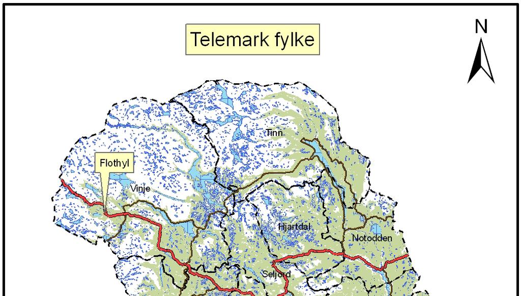 Bakgrunn og sammendrag I forbindelse med Neri Helge Flothyls planer om å legge til rette for uttak og produksjon av steinmasser på Flothyl i Vinje kommune, ble det gjennomført en arkeologisk