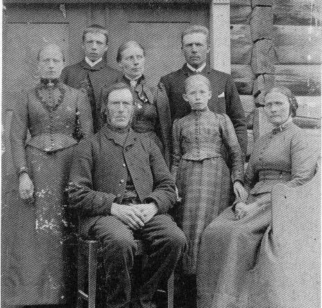 Folket i Nødder Søsto 1800-tallet.
