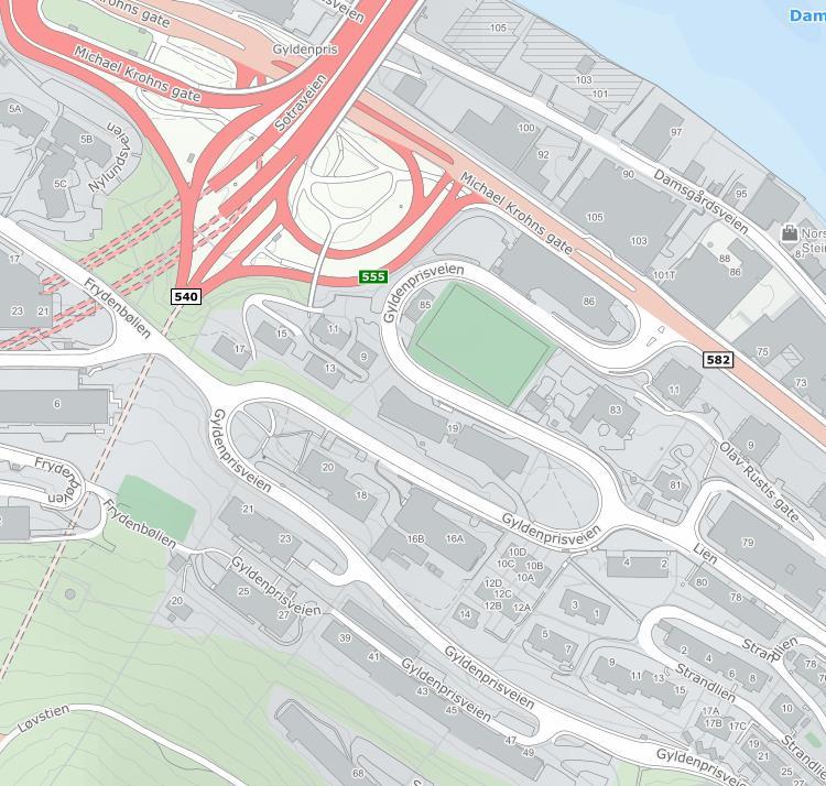 innenfor området Som tidligere nevnt er det et pågående planarbeid i området, se markering i figur 4. Det er imidlertid bare innenfor det røde området man vil legge opp til en fortetting.