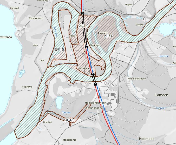 28 av 92 Figur 3.5. Verdifulle økologiske funksjonsområder ved Storelva-Prestemoen.