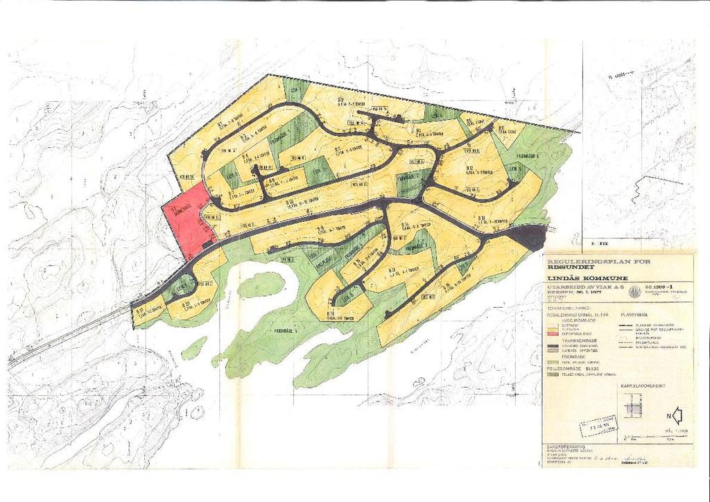 Side 3 (9) Gjeldande reguleringsplan for bustadområdet i Rissundet FORMÅL 1. Nye føresegner for byggjeområde for busetnad til reguleringsplan for Rissundet vedrørande grad av utnytting mm.