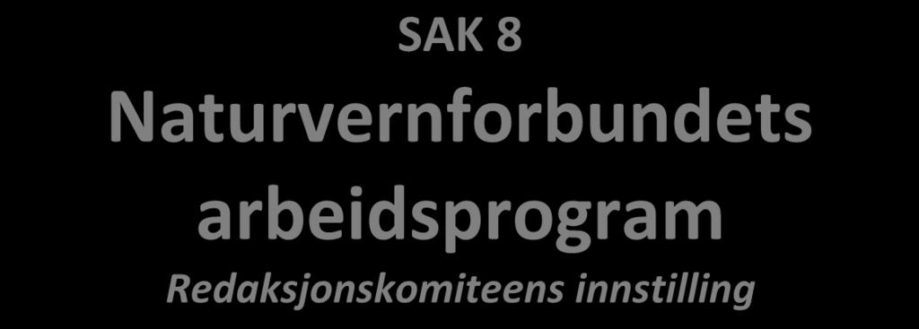 Inneholder: 1) Redaksjonskomiteens innstilling til de innkomne forslagene til