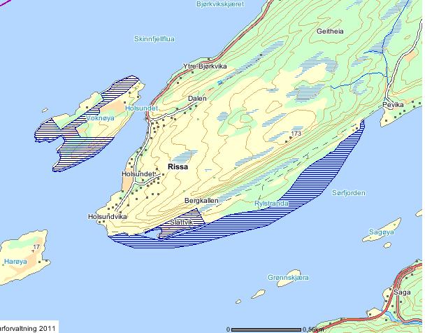 Forvaltningsplan Rissa kommune : Pevika 1. Områdebeskrivelse/status Gnr/ Bnr 164/ 20 FS-nummer naturbase.