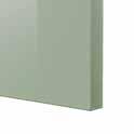 DØRER OG SKUFFEFRONTER Høyglans dører og skuffefronter KALLARP Farge/design: høyglanset lys grønn Materialer: sponplate med høyglanset foliert overflate KALLARP er en høyglanset dør med rene linjer