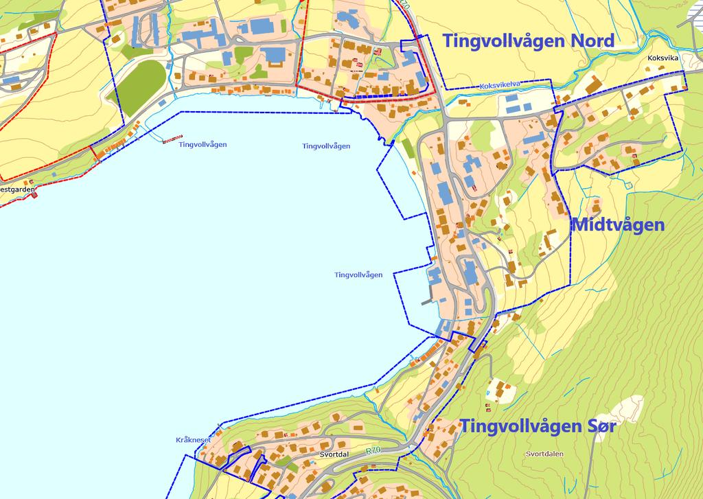 Tingvollvågen Nord og Tingvollvågen Sør - fordi mange relevante funksjoner og deler av prosjektet er innenfor denne geografiske rammen.