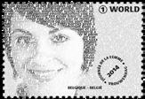Sammen danner ordene motivet på frimerket, som ble utgitt for å markere den internasjonale kvinnedagen. Flott frimerkelansering 15.