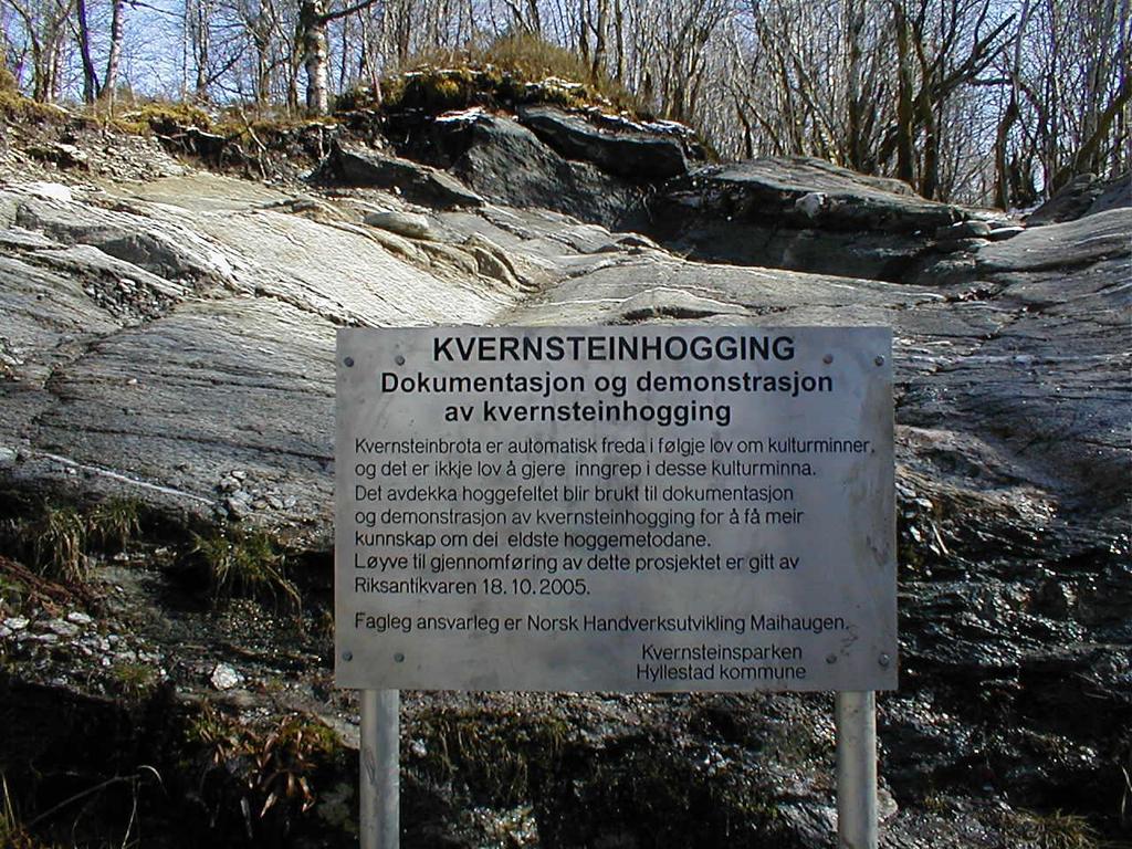 Vedlegg 1: Frigjering av hogstfelt i Kvernsteinsparken, Hyllestad Riksantikvaren gav 18.