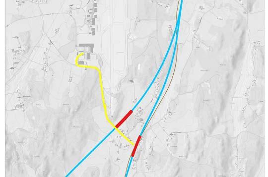 flyplassterminalen Reisende kan gå fra stasjonen til