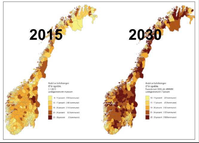 aldersgrupper vil ha økning i behov for rusbehandling og psykisk helsehjelp.