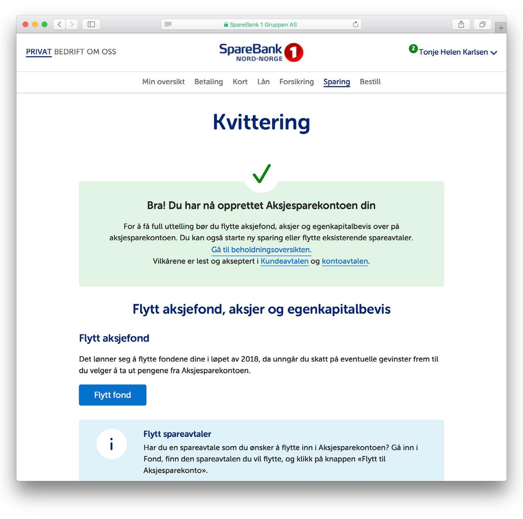 Flytte aksjefond til aksjesparekontoen For å få nytte av fordelene med aksjesparekontoen må de fondene du ønsker, og som kan, flyttes til aksjesparekontoen.