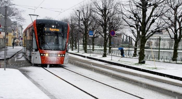 bus Óðinsvé 14,5 km léttlest Opnar 2020 Bergen - Bybanen 10 km léttlest