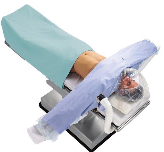 15-30 minutter forberedende oppvarming er tilstrekkelig for å redusere temperaturfallet i forbindelse med anestesi.