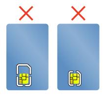 Smartkortleseren til maskinen støtter kun smartkort med følgende spesifikasjoner: Lengde: 85,60 mm (3,37 tommer) Bredde: 53,98 mm (2,13 tommer) Tykkelse: 0,76 mm (0,03 tommer) NB!