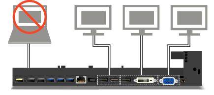 skjermen som er koblet til VGA-kontakten,