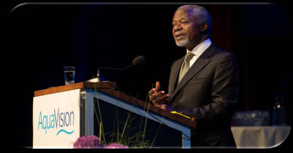 Velkommen til AquaVision i Stavanger juni 2018 I do not ask you to change direction but I ask you to accelerate progress Kofi Annan.