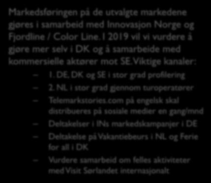 Utenlandsk marked 50 % av frie markedsmidler skal benyttes på det