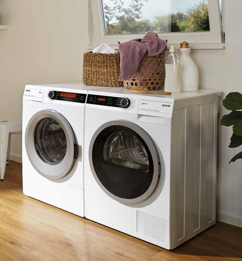 EN VASKEMASKIN MED ET FØLSOMT HJERTE Vaskemaskiner Gorenjes vaskemaskiner er en pålitelig partner i det daglige arbeidet med klesvasken.