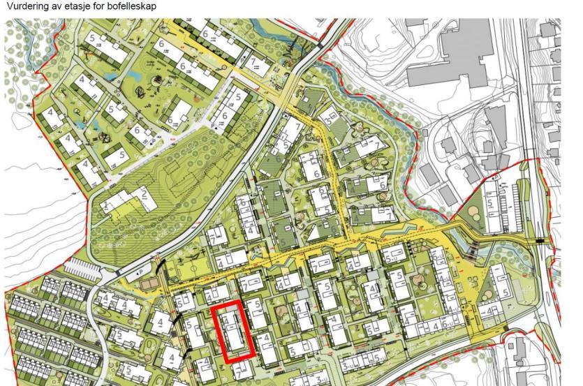 Asker boligsosiale hensyn for områdeplan i nytt boligområde Boligsosiale hensyn i et felt med blokkbebyggelse og et mindre rekkehusfelt.