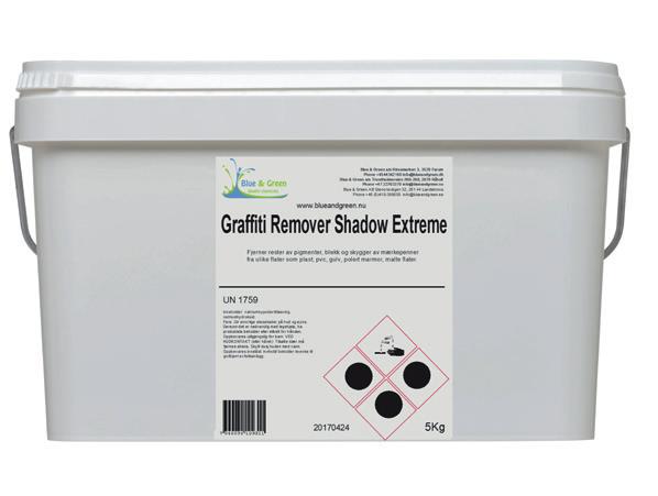 Graffiti Remover Shadow Etreme Skygge fjerner i pastaform for bleking av ekstreme graffiti skygger GR Shadow Etreme brukes til å bleke og fjerne ekstremt vanskelige graffiti skygger fra både