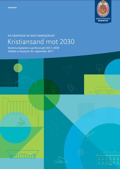 Klimamål Kristiansand skal redusere klimagassutslippene med 40 % innen 2030 og 80 90 % innen 2050».