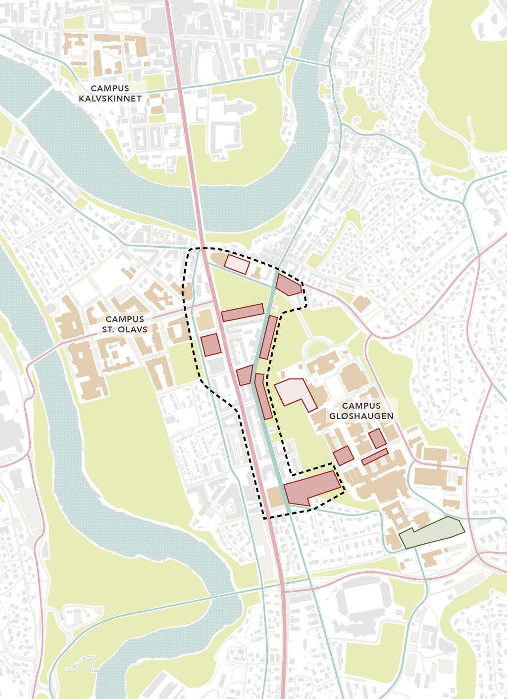 KOHT Arkitekter AS Fysisk plan NTNUs Campusutvikling 2016-2030 9 Anbefaling Anbefalt lokalisering