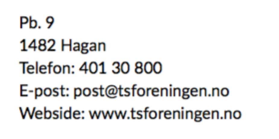 com/tsforeningen www.instagram.