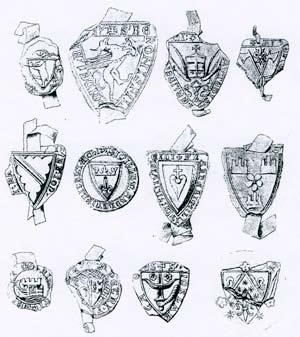 Vi ser dem i polsk, tysk, sveitsisk og også i norsk heraldikk. Heraldiske kilder og anvendelse i slektsforskning De eldste heraldiske kilder vi har for middelalderens Norge er seglene.