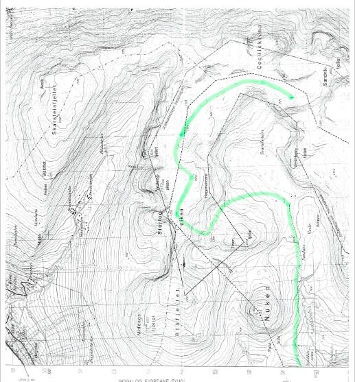Øvingsplanen inneheld også ein rekkje andre område på Utvikfjellet og Innvikdalen med stor utfart der Røde Kors skal lage GPS-spor.