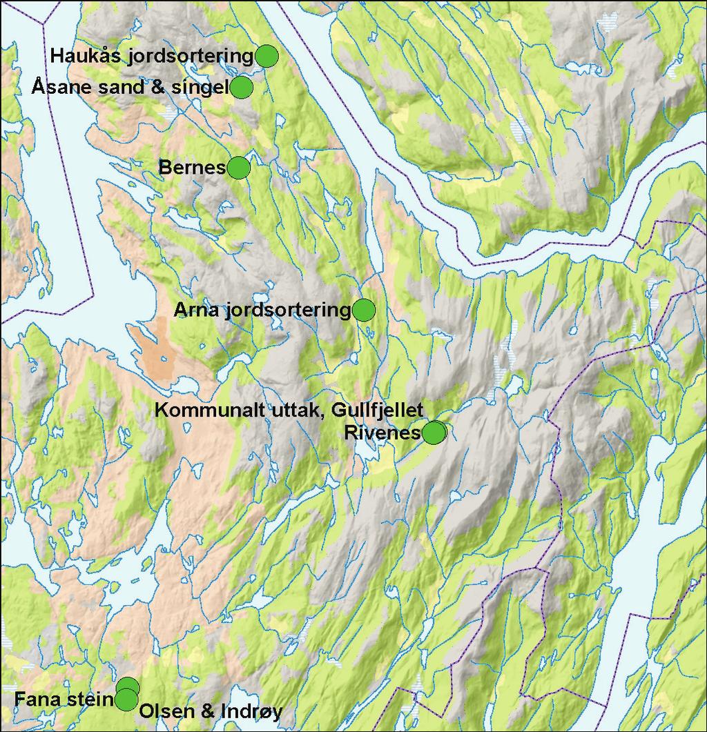 Figur 2: Jordsorteringsanlegg i Bergen som er undersøkt 3.2 Prøvetaking for dokumentasjon av kjemisk kvalitet på produktet jord Det ble tatt ut 10 enkeltprøver (ca.