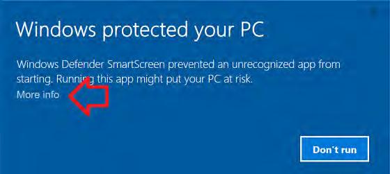 How do I run an application SmartScreen has prevented?