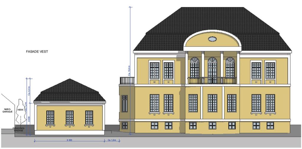 PROSJEKT NY LOGESAL Dette er en av de ferdige tegningene som ble sendt til Tønsberg Kommune den 22. mai.