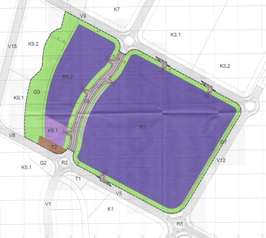 Detaljreguleringsplan for felt K2 og K6 i Gardermoen Næringspark II b+c (planid 377), vedtatt 15.06.2015: 2.