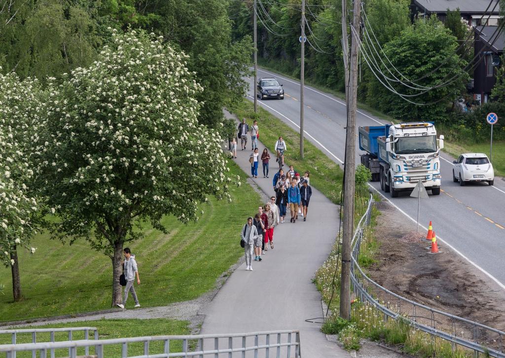 Utvalgte prioriteringer fremover > Nye sykkelanlegg bør etableres/ videreutvikling av eksisterende gang- og sykkelveier til separate løsninger > Høy