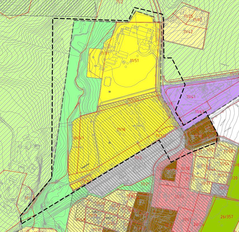 11 (19) Figur 5: Planområdets avgrensning med kommuneplanens arealdel.
