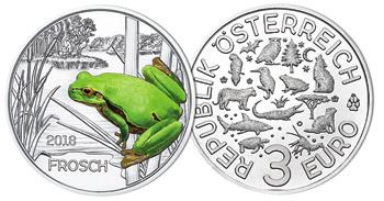 nye mynter Østerrike Best.nr.: 74202 3 euro 2018.