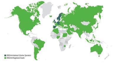 BREEAM Utbredelse og BREEAM-NOR China Canada Portugal UK Spain Estonia Romania Norway