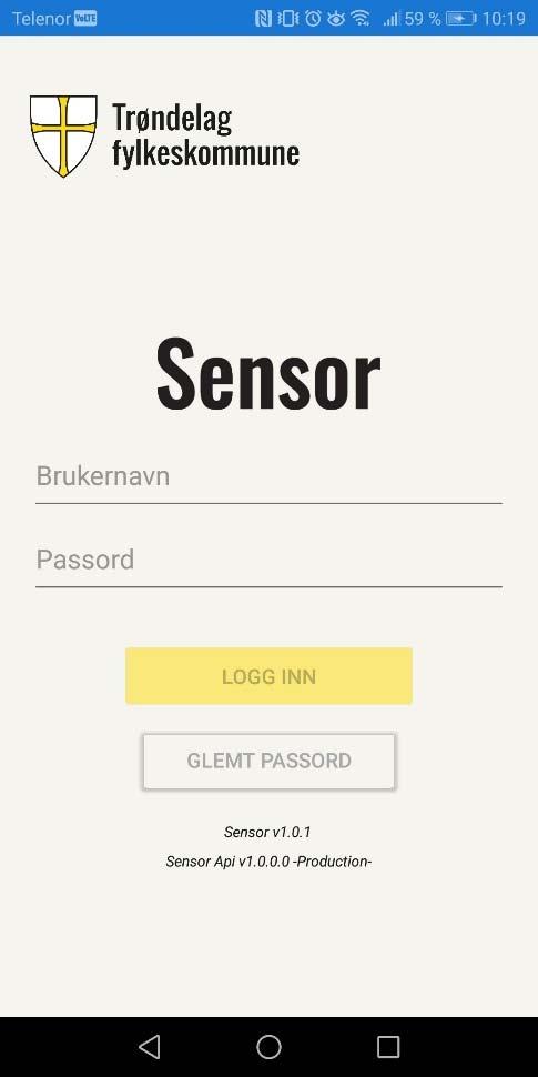 Android Før eksamen Steg 1: Laste ned og installere appen Gå inn i «Google Play». Søk: «Sensor eksamen», «sensor Trøndelag» eller «Trøndelag fylkeskommune». Appen heter «Sensor». Velg «INSTALLER».