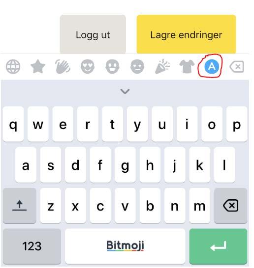 Vanlige feil ios Bitmoji-tastatur: Appen velger bitmoji-tastatur som