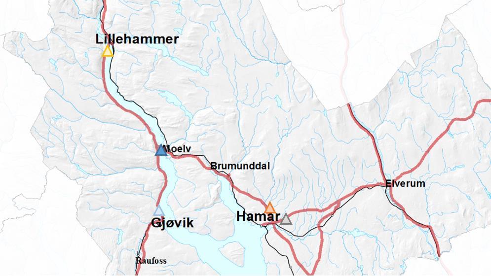 Andel tunge kjøretøy (%) 18 16 14 12 10 8 1990 1995 2000 2005 2010