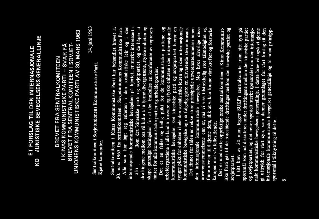 mars 1963 fra sentralkomiteen i Sovjetunionens Kommunistiske Parti.