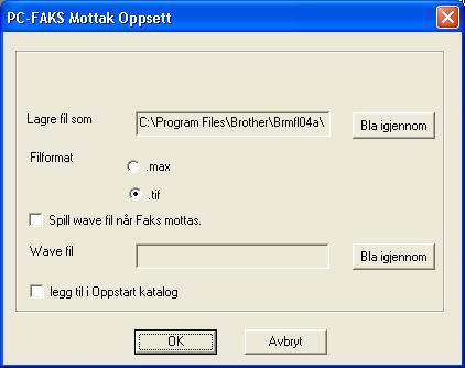 Brother PC-FAKS programvare (kun MFC-9120CN og MFC-9320CW) Sette opp datamaskinen 5 a Høyreklikk på PC-FAKS -ikonet på oppgavelinjen, og klikk så på PC-FAKS Mottak Oppsett.